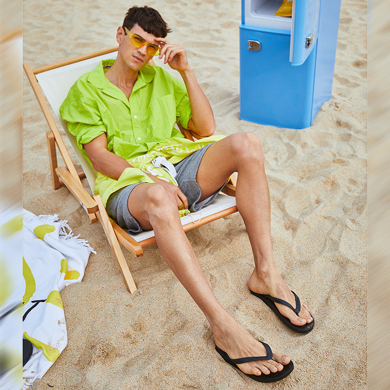 Vêtements d'extérieur d'été pour femmes et hommes Tongs simples Tongs de plage