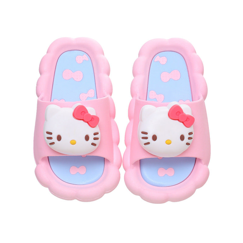 Children's Summer Cute Big Ear Dog Indoor Sandals