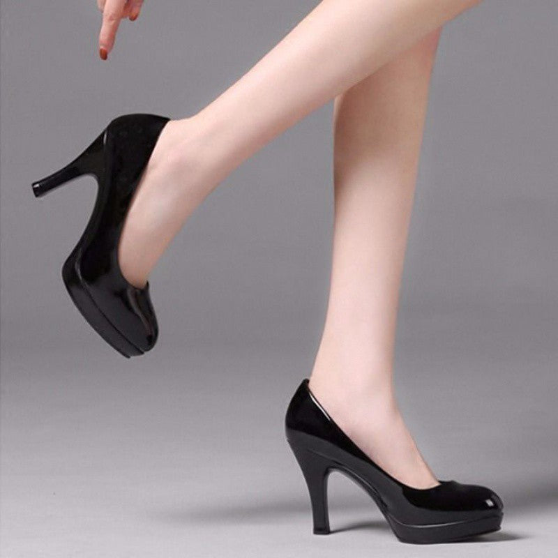 Women's Round Toe Waterproof Platform Etiquette Of Women's Shoes