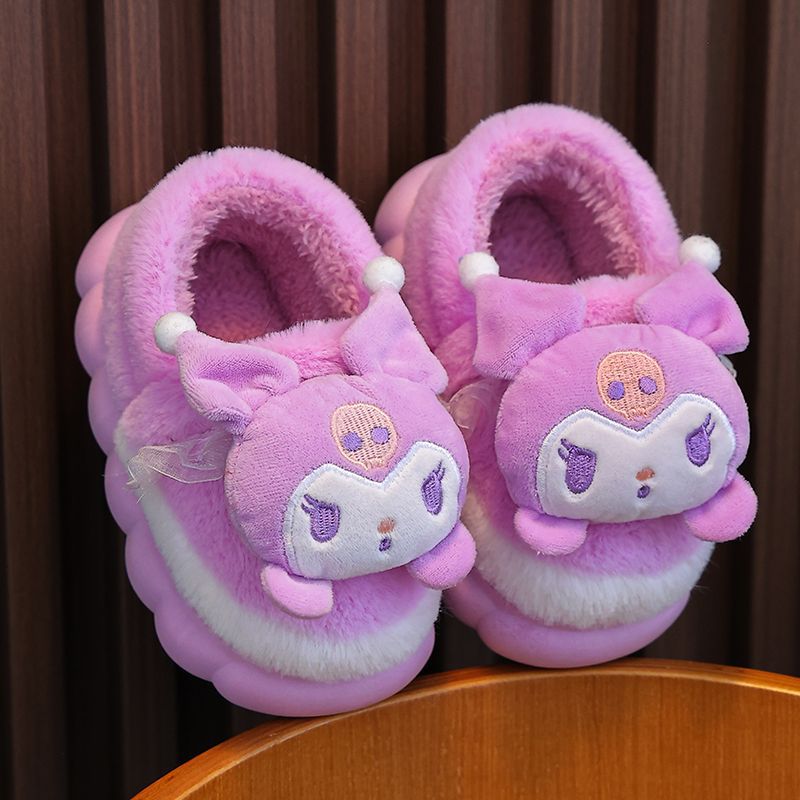 Cute Cartoon Cotton Fleece-lined Thick Comfortable Kid's Shoes