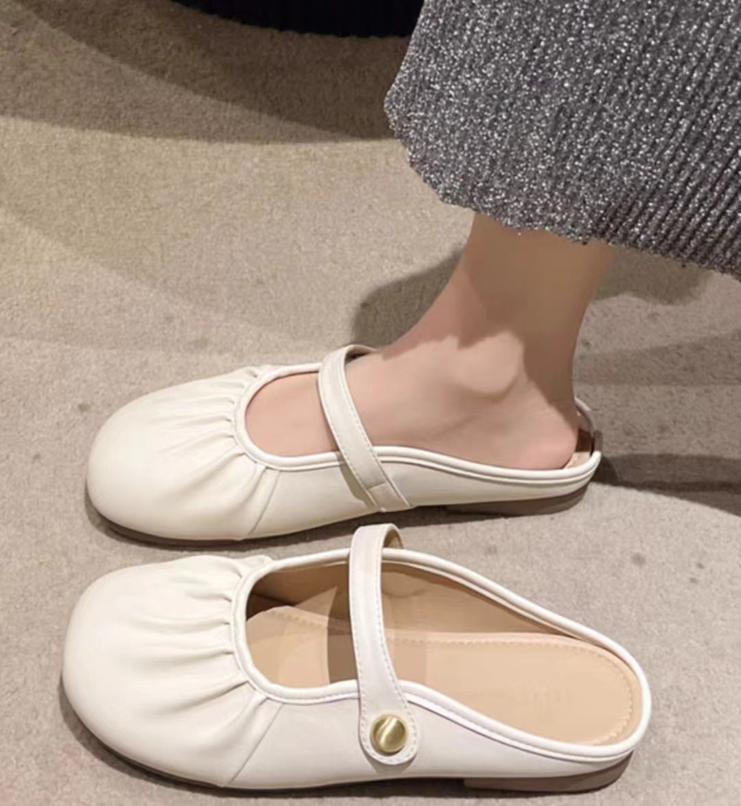 Women's Soft Bottom Closed Toe Half For Sandals