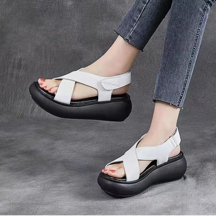 Women's Platform Summer Open Toe Pumps Peep Sandals