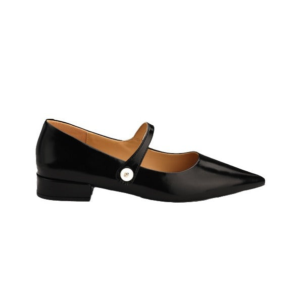 Damen Mary Jane Halbschuhe mit niedrigem Schnitt und dicker Sohle