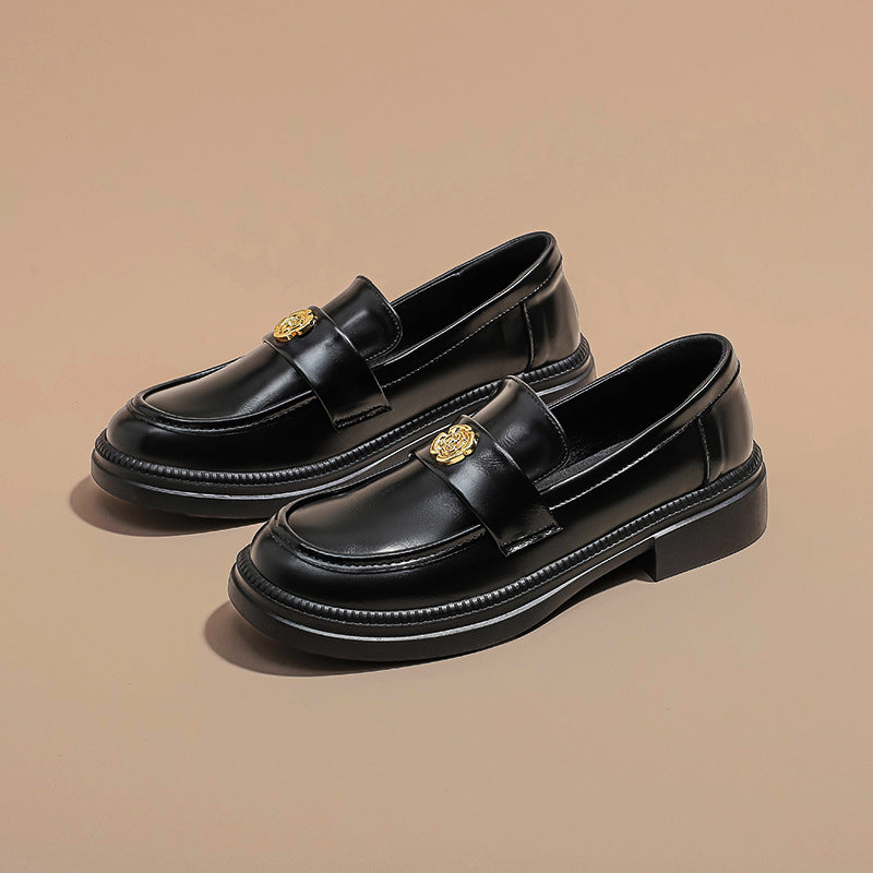 Kleine Loafer „Camellia Love Of Flower“ für Damen in Gold