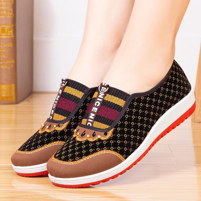 Traditional Cotton Female Fleece Lined Padded Women's Shoes