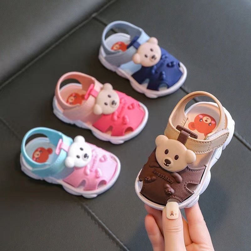 Summer Closed Toe Vulnerability Breathable Year-old Kid's Shoes