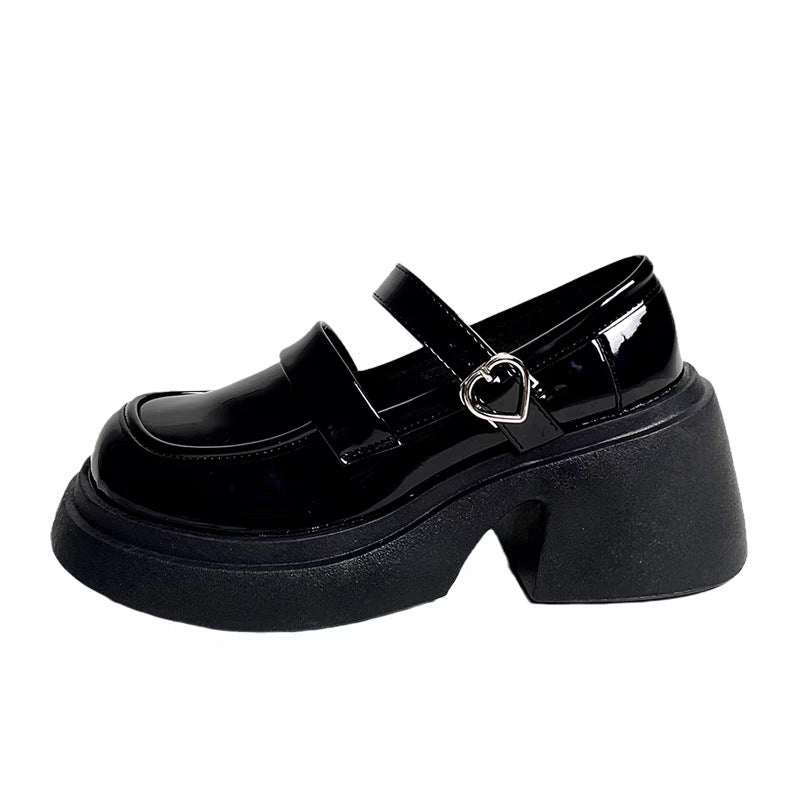 Women's Short Summer Retro British Style Chunky Loafers