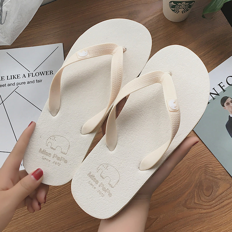 Bequeme Flip-Flops für Damen im Freien, einfache Flip-Flops für den Strand am Meer