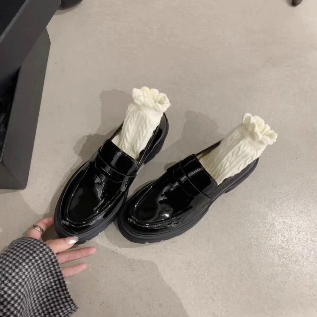 Mocassins à plateforme à tête ronde pour femmes Su Downton Manor