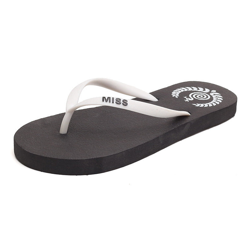 Bequeme Flip-Flops für Damen im Freien, einfache Flip-Flops für den Strand am Meer