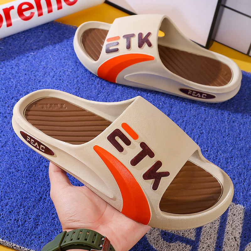 Flip-Flops für Herren, für den Sommer, für zu Hause, für das Bad, dicke Sohle