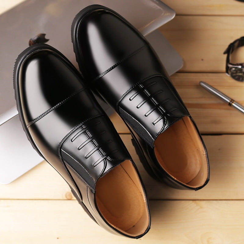 Men's Three-joint Formal Business Pointed Breathable Leather Shoes