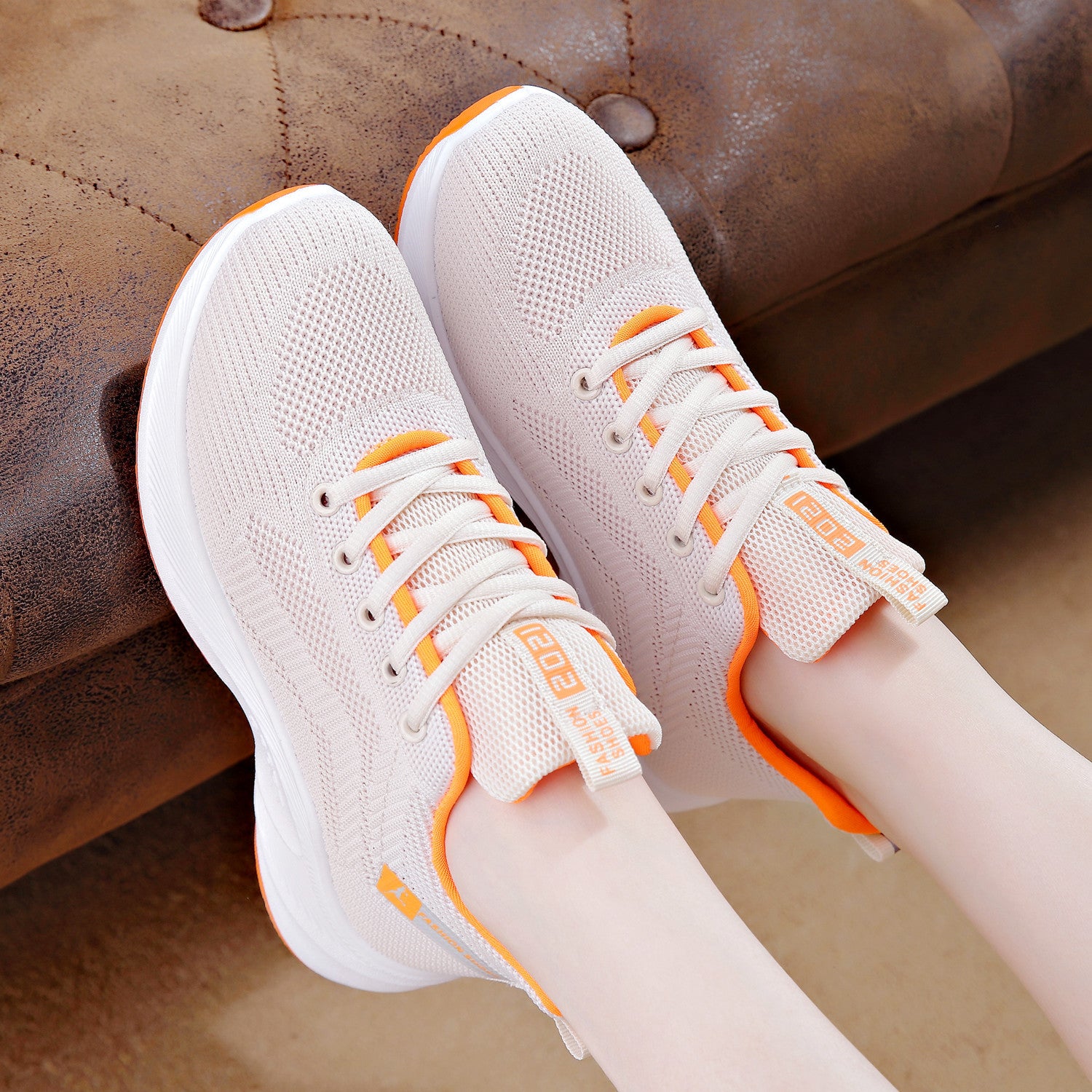 Woven Spring Breathable Tide Fashion Sports And Casual Shoes