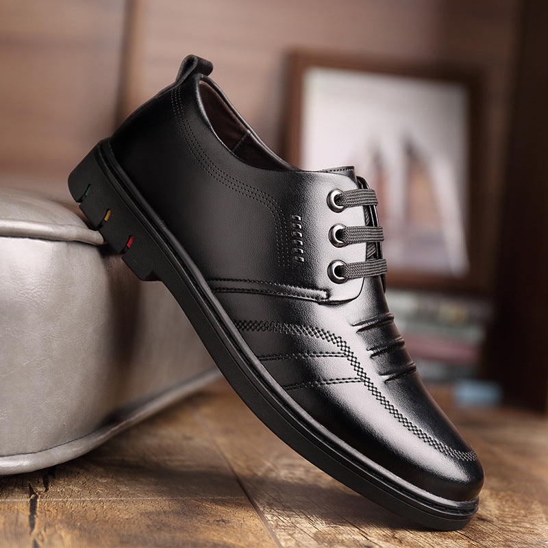 Men's Autumn Business Formal Wear British Breathable Leather Shoes