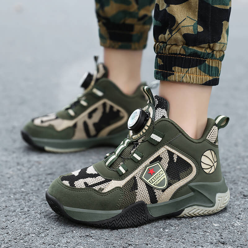 Kinder Camouflage Basketball Stil Mode Komfort Atmungsaktive Turnschuhe