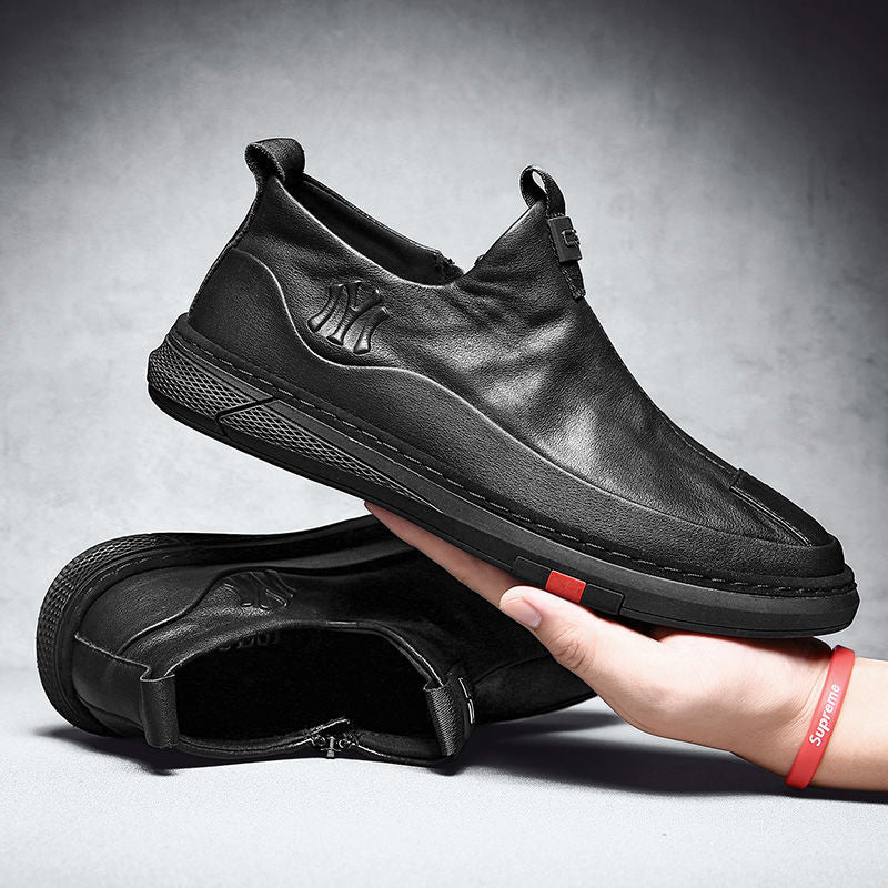 Zapatos de cuero elegantes de la versión de los deportes de primavera de los hombres de la moda