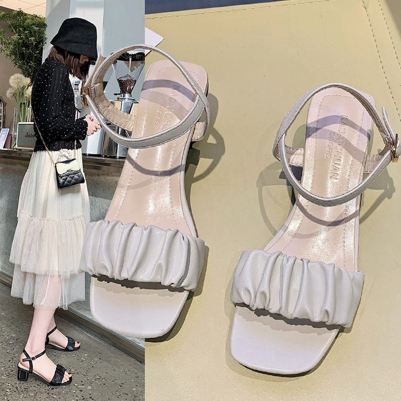 Women's With Chunky Versatile Fairy Style Design Sense Niche Sandals
