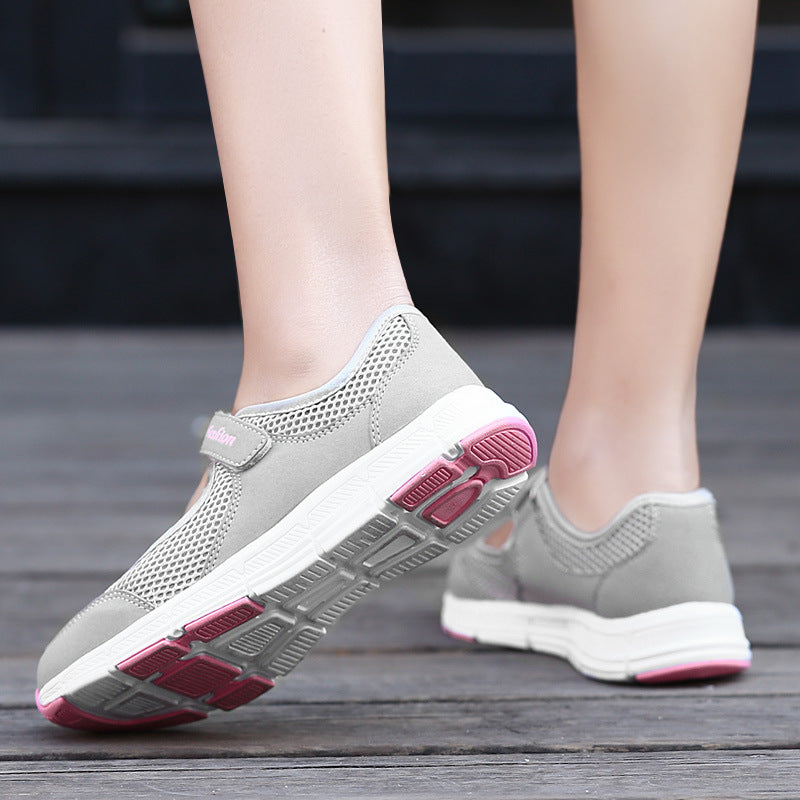 Women's Trendy Fashion Mom Plus Size Breathable Lightweight Solid Women's Shoes