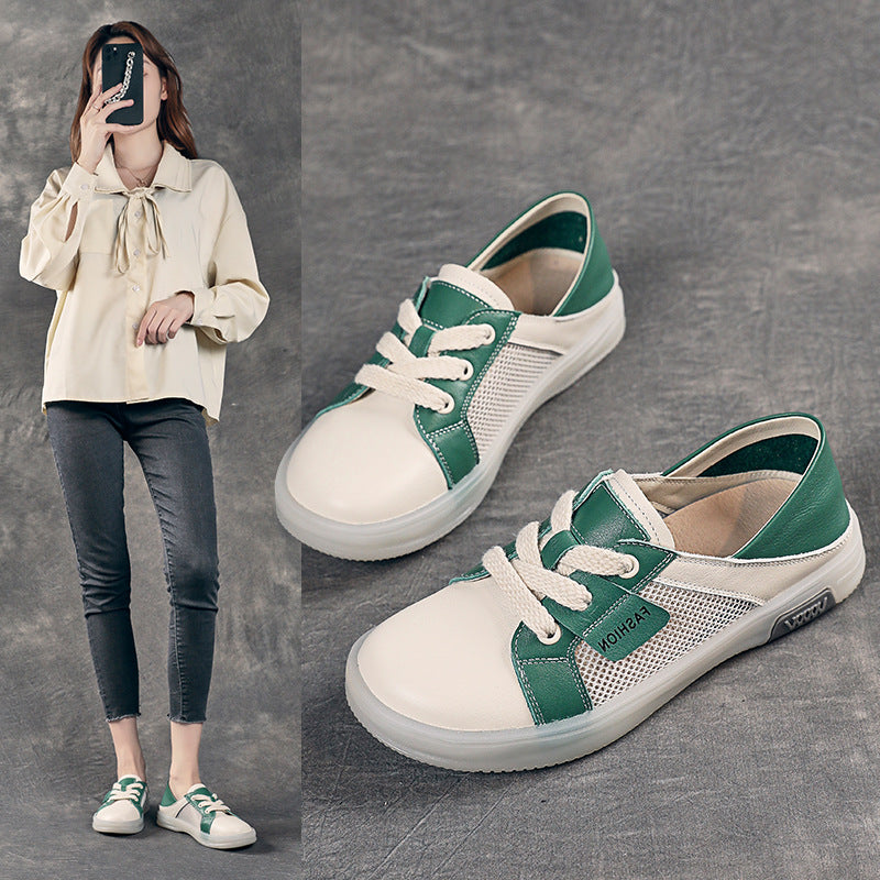 Women's Lace-up Two-way Wear Soft Bottom Surface Casual Shoes