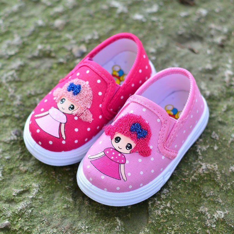 Children's Korean Princess Pumps Toddler Board Soft Kid's Shoes