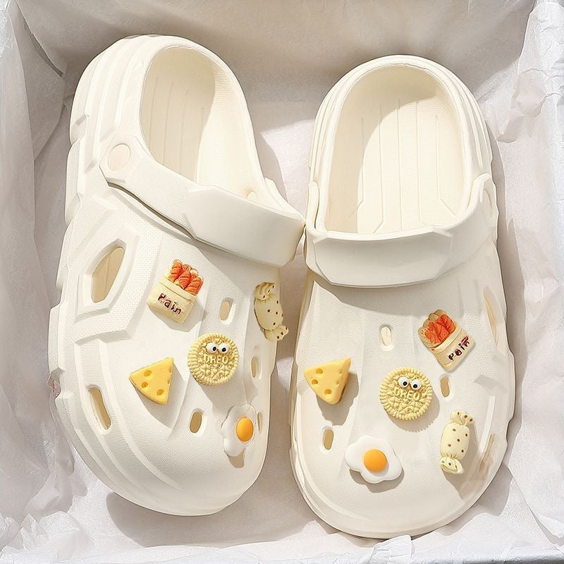 Women's Hole Summer Outdoor Cartoon Closed Toe Women's Shoes