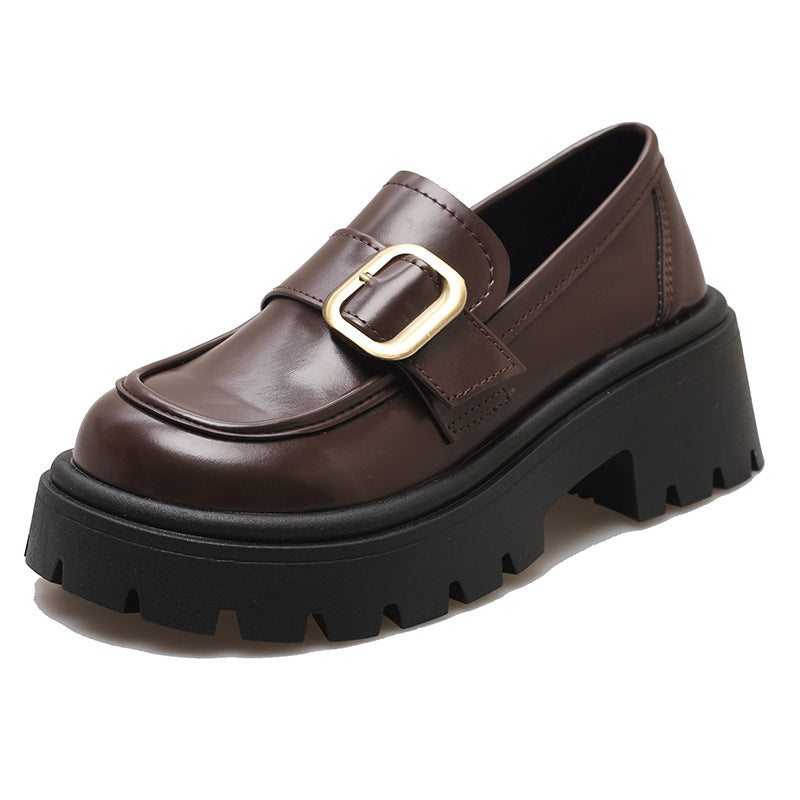 Kleine Plateau-Loafer im britischen Stil für Damen von Minority