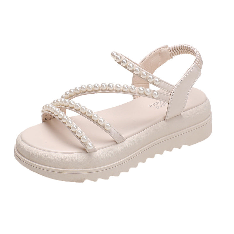Attractive Women's Platform Summer Pearl Fashion Sandals