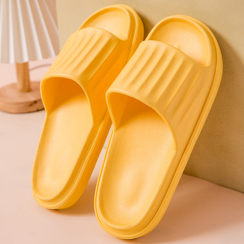 Zapatillas de casa de pareja de baño antideslizantes de suela gruesa para mujer