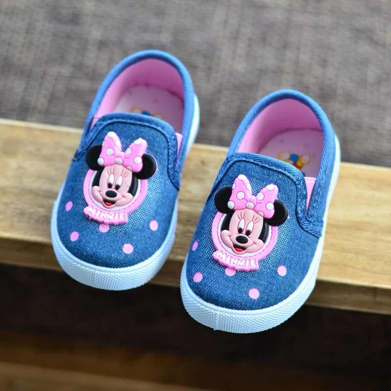 Escarpins princesse coréens pour enfants Chaussures souples pour tout-petits