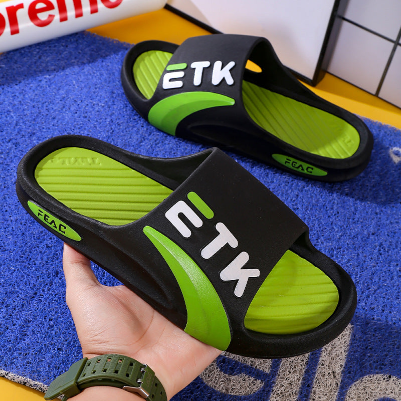 Flip-Flops für Herren, für den Sommer, für zu Hause, für das Bad, dicke Sohle