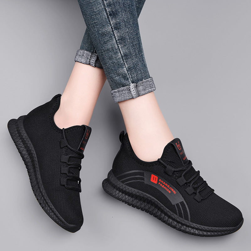 Women's Sports Shallow Mouth Korean Style Flat Casual Shoes