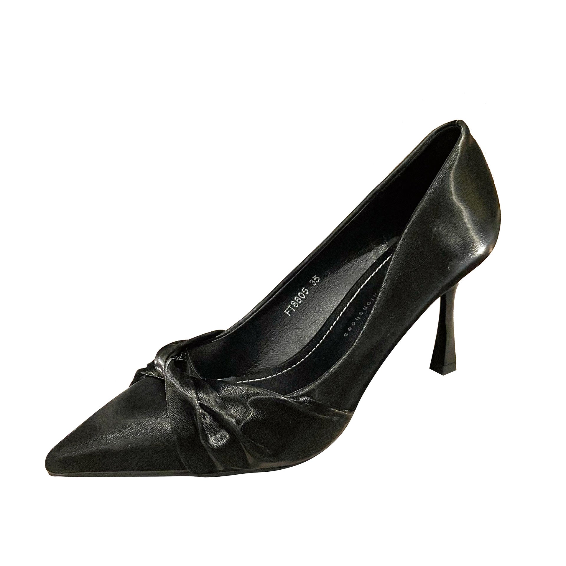 Women's Solid Color Low Top Pointed Stiletto Women's Shoes