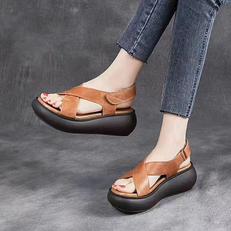 Women's Platform Summer Open Toe Pumps Peep Sandals