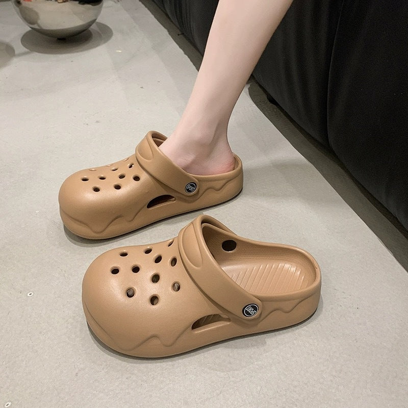 Women's Hole Fashionable Outdoor Wear Muffin Bottom Cute Women's Shoes