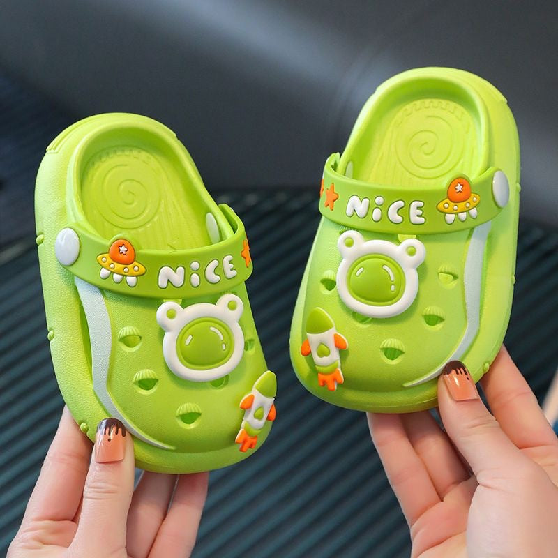 Chaussures pour enfants à semelle souple pour garçons et filles avec motif ours mignon