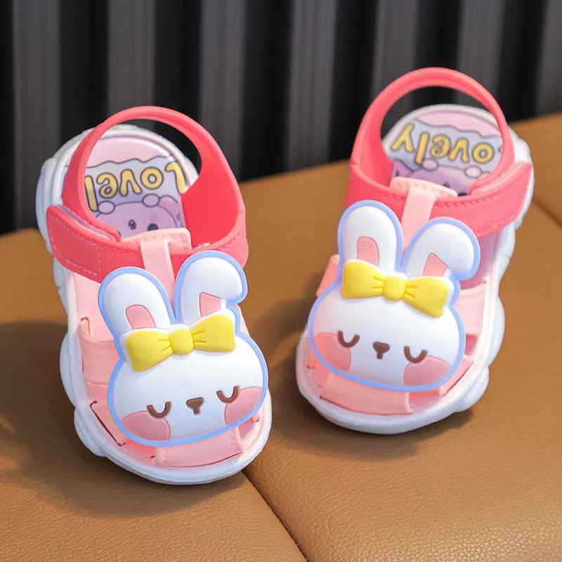 Summer Plastic Toddler Closed Toe Cute Super Soft Kid's Shoes