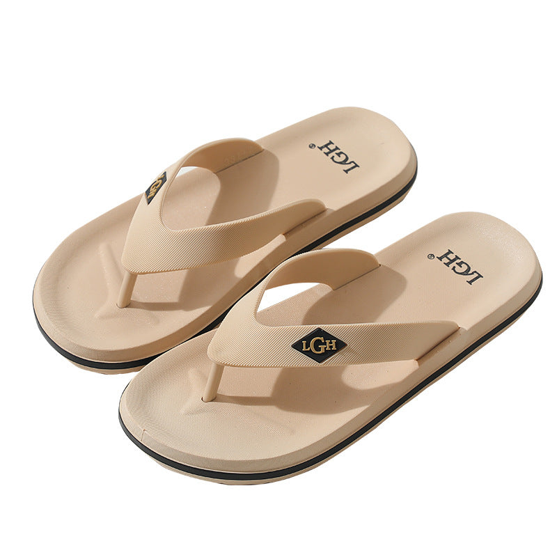 Men's Home Outdoor Soft Bottom Deodorant Korean Flip Flops