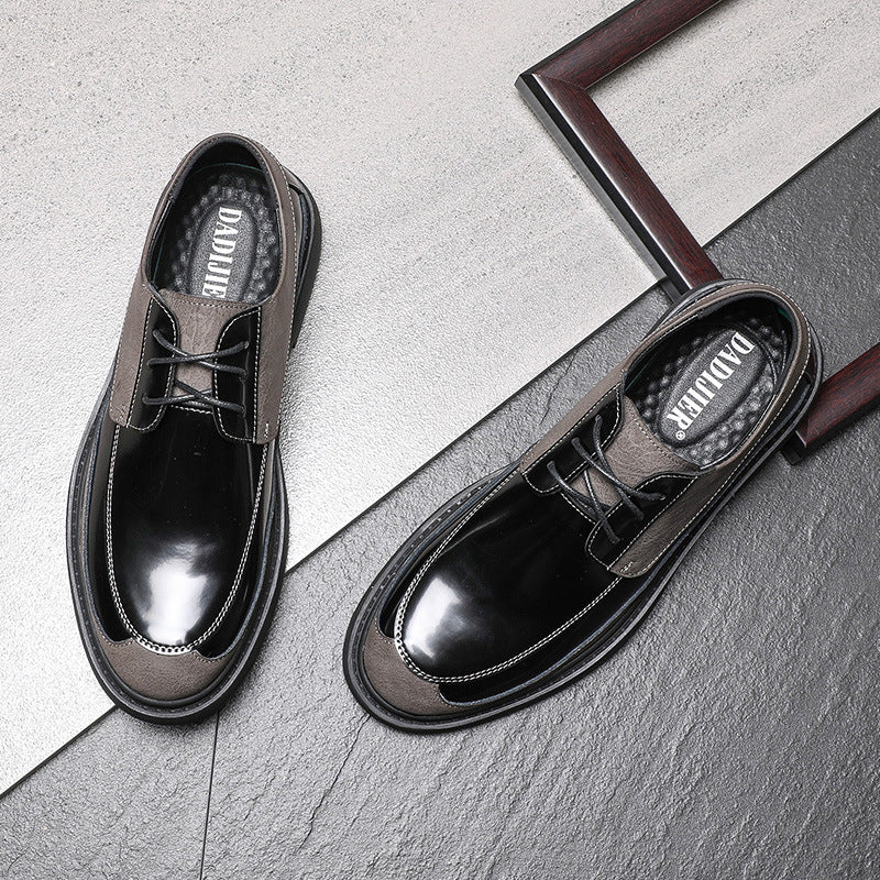 New Men's Toe Black Trendy Soft Casual Shoes