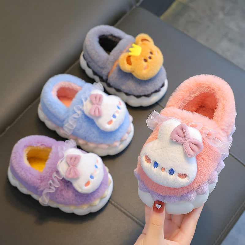 Children's Winter Cotton Furry Bags Warm Infants Kid's Shoes