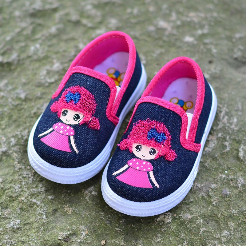 Children's Korean Princess Pumps Toddler Board Soft Kid's Shoes