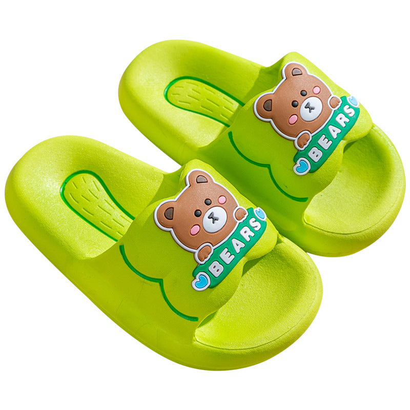 Children's Boys Cute Cartoon Soft Bottom Bathroom Sandals