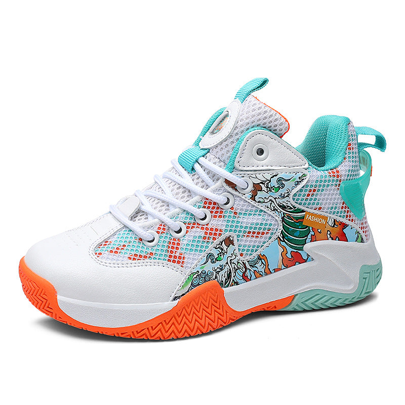 Children's Basketball Spring Boys Medium Big Professional Sneakers