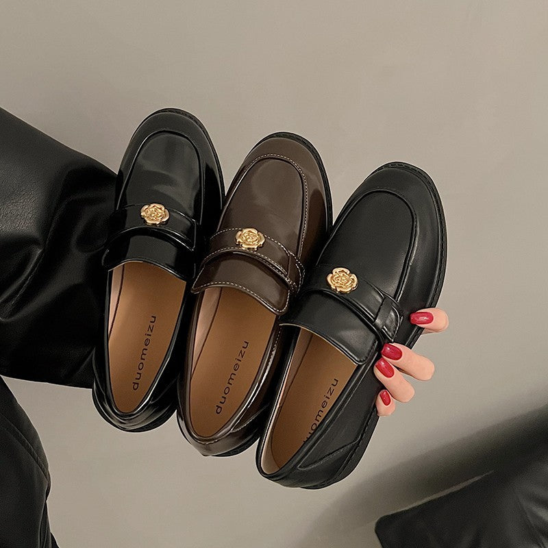 Mocassins rétro à une pédale pour femmes de petite taille