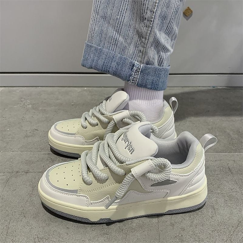 Women's Summer Niche Bread White Korean Style Versatile Sneakers