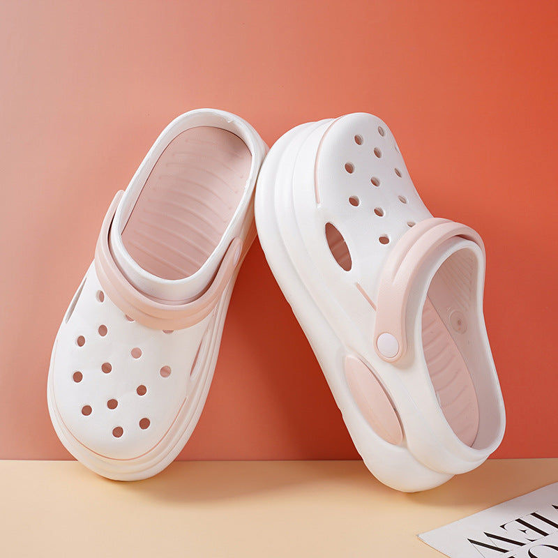 Women's Thick-soled Hole Beach Summer Platform Closed Women's Shoes