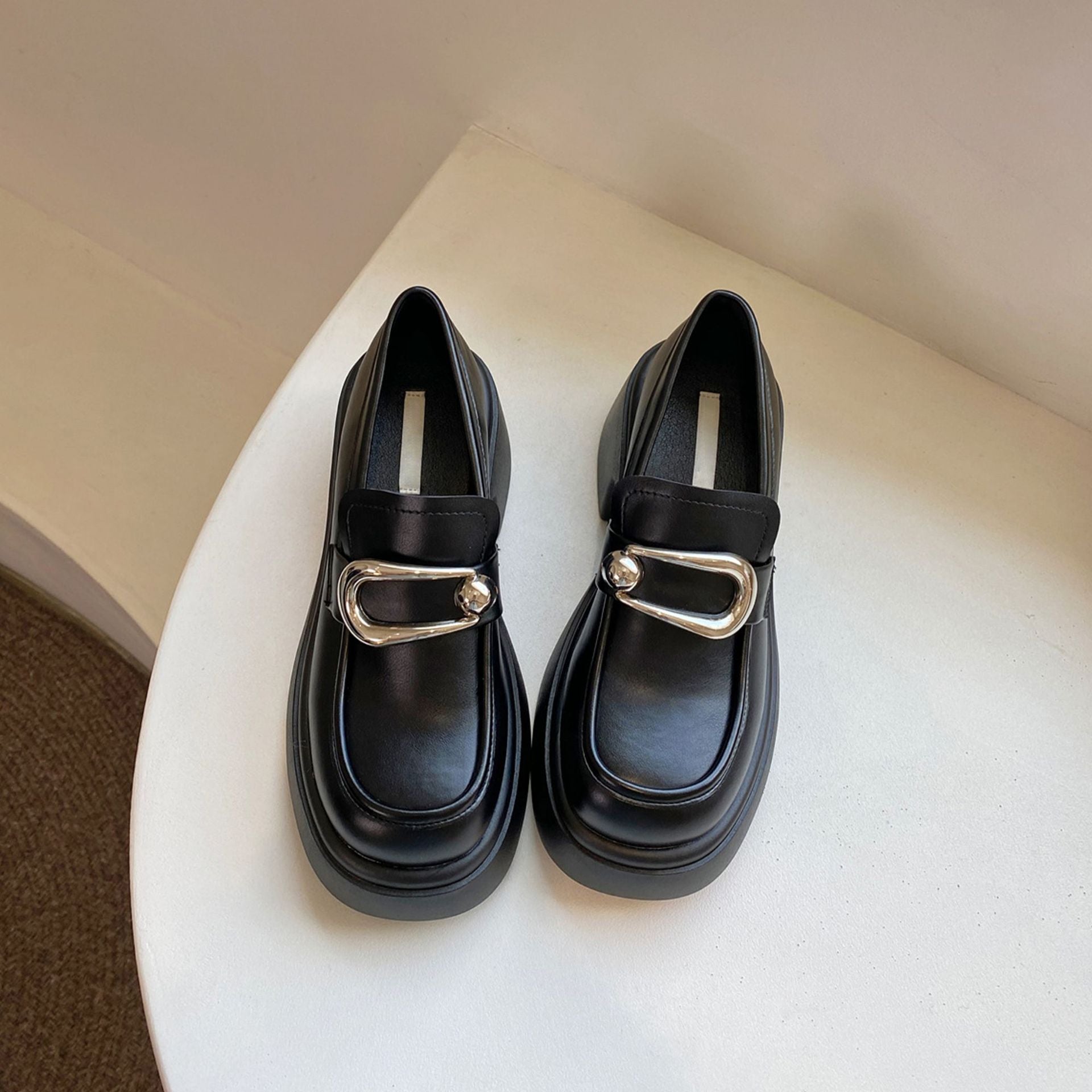 Bequeme Loafer im Retro-Stil im britischen Stil für Damen