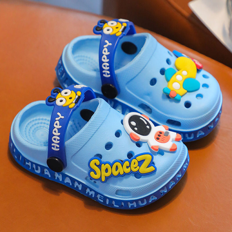 Children's Cartoon Indoor Soft Bottom Household Toe Kid's Shoes