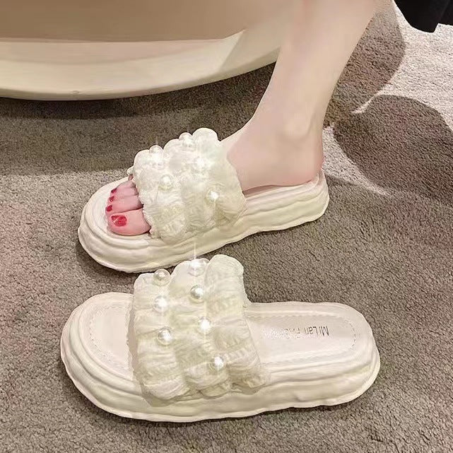 Fairy Style Pearl Summer Fashion Korean Sandals