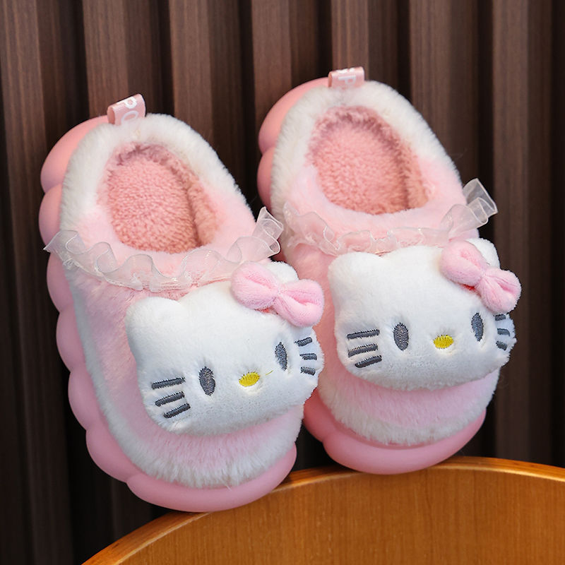 Cute Cartoon Cotton Fleece-lined Thick Comfortable Kid's Shoes