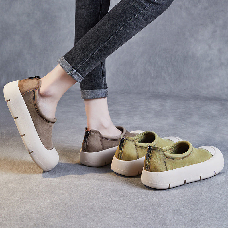 Damen-Loafer mit Plateau und einem Pedal für große Zehen